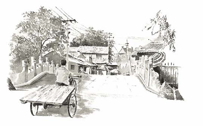 Hutong lac Houhai Pékin Chauderlot