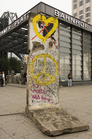 mur de berlin en octobre 2009