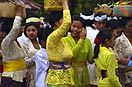 offrandes et procession à bali en indonésie