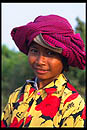 portrait de femme des rizières du tonlé sap au cambodge