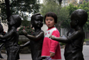 enfant de Shamian à Canton en Chine