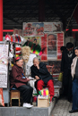 Portraits de Chinois au marché aux puces de  Pékin