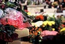 cimetière à la Toussaint en France