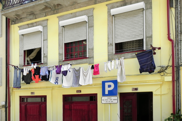 photo linge à Porto Portugal