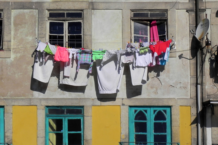 photo linge à Porto Portugal