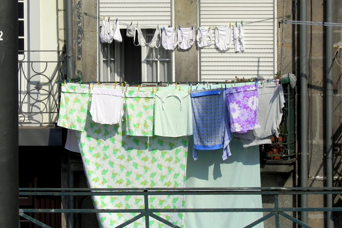 photo linge à Porto Portugal